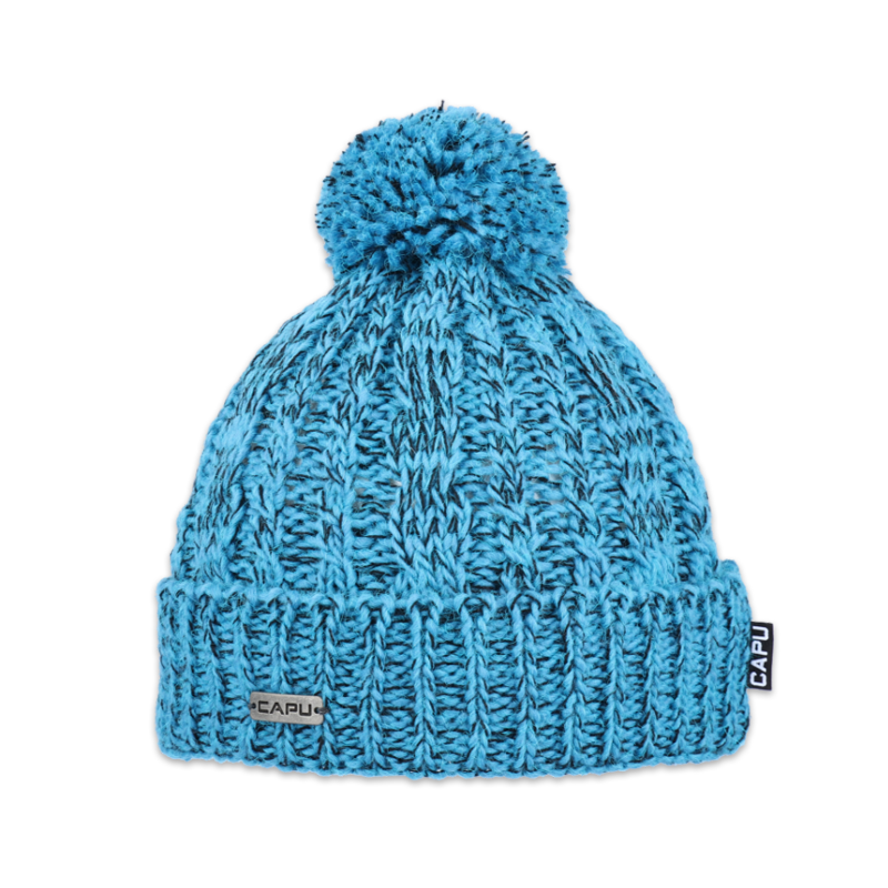 Dětská čepice s akrylovou bambulí